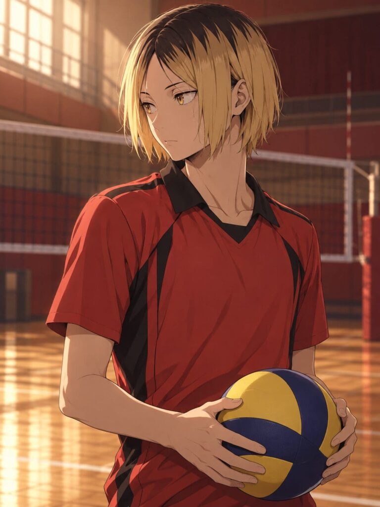 Fondo de pantalla haikyuu kenma gimnasio