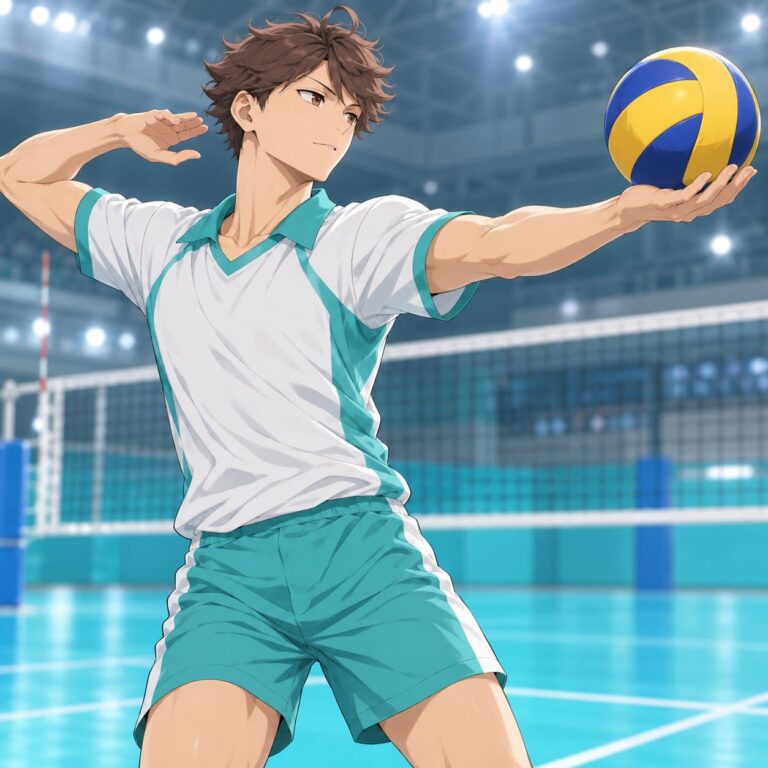 Fondo de pantalla haikyuu oikawa saque