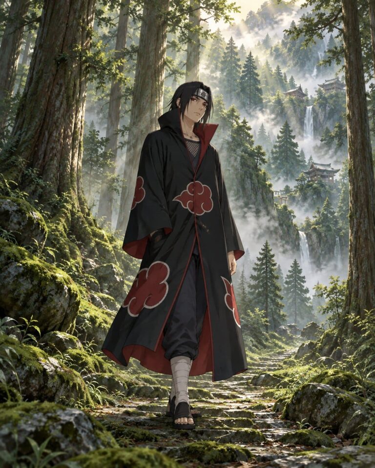 Fondo de pantalla itachi bosque