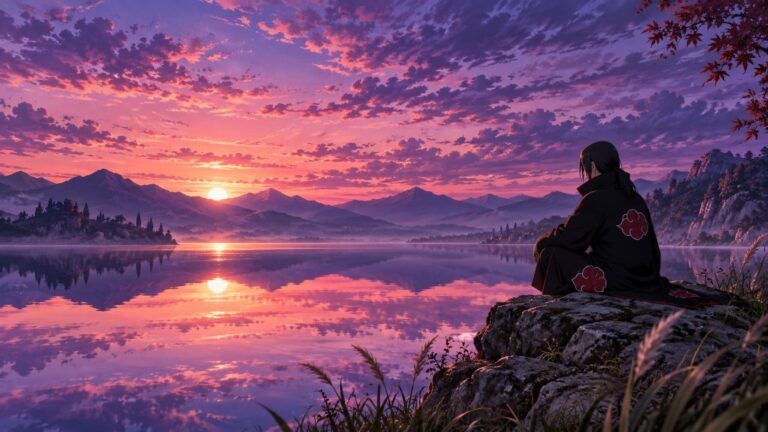 Fondo de pantalla itachi lago