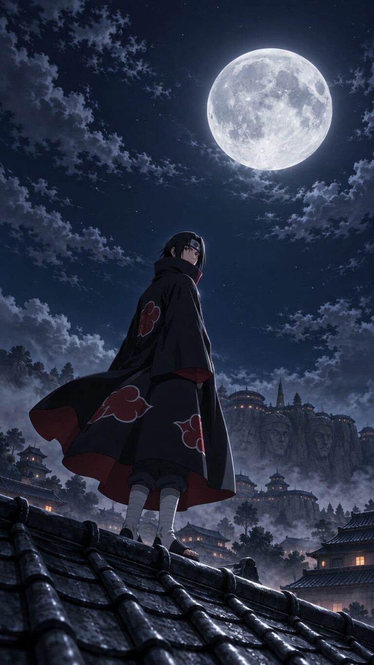 Fondo de pantalla itachi luna