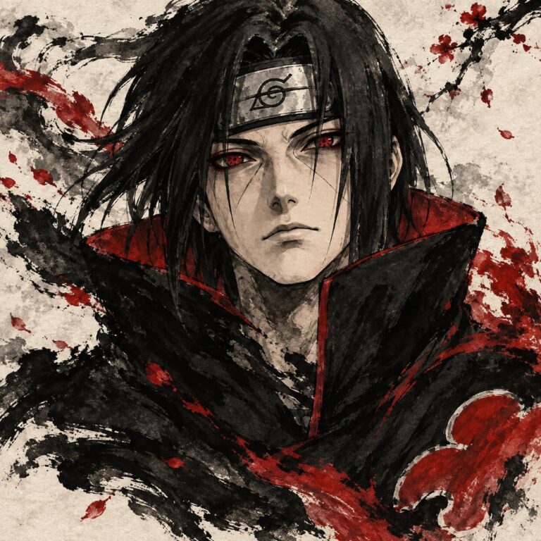 Fondo de pantalla itachi tinta