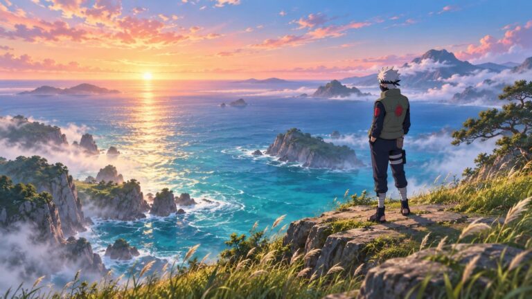 Fondo de pantalla kakashi mar