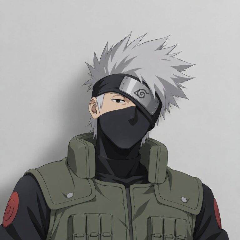 Fondo de pantalla kakashi minimalista