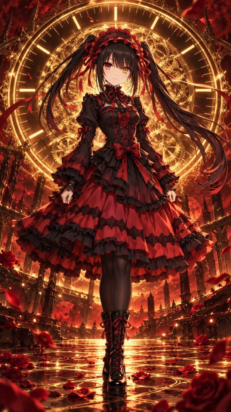 Fondo de pantalla kurumi reloj astral
