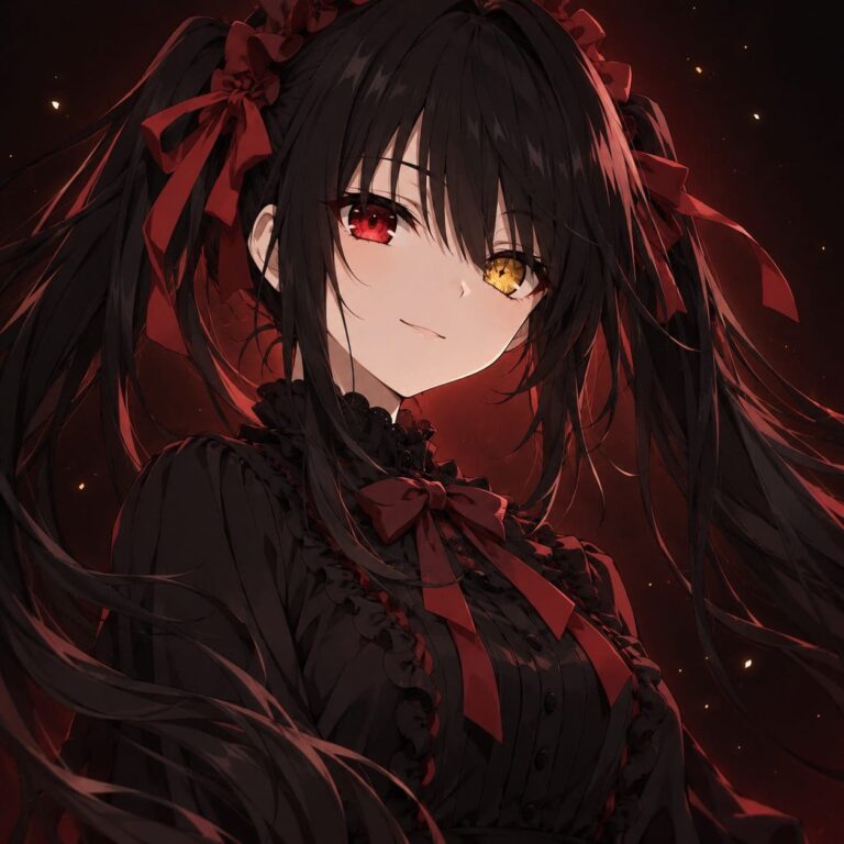 Fondo de pantalla kurumi retrato minimalista