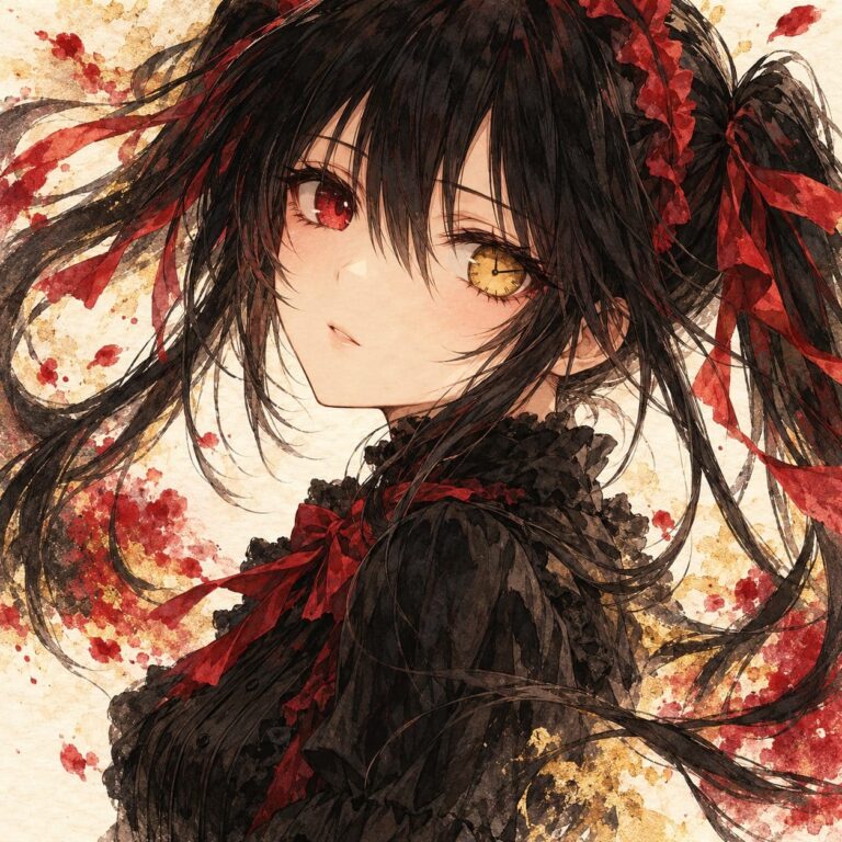 Fondo de pantalla kurumi tinta y acuarela