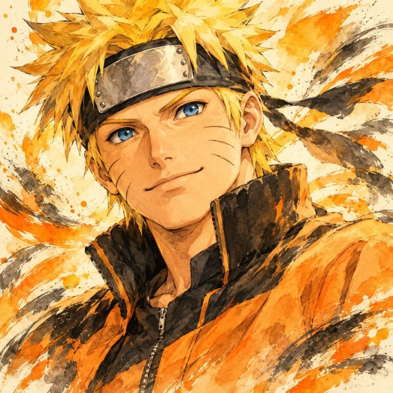 Fondo de pantalla naruto acuarela