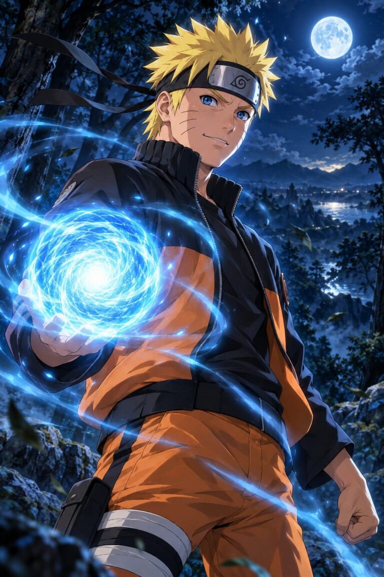 Fondo de pantalla naruto rasengan azul