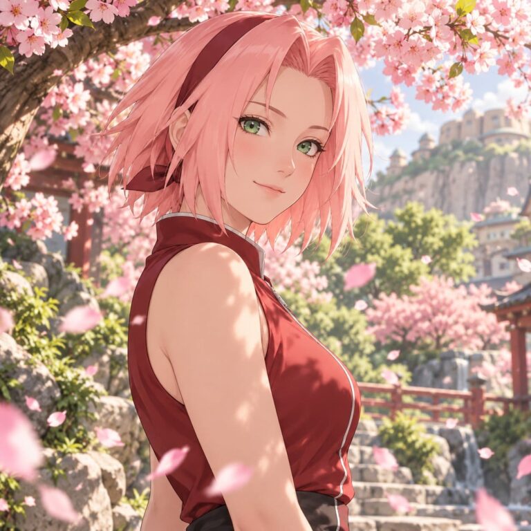 Fondo de pantalla naruto sakura cerezos