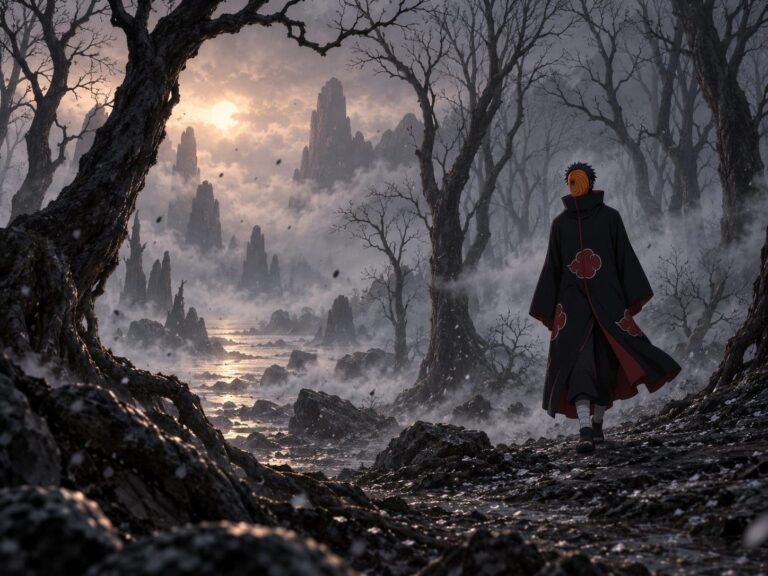 Fondo de pantalla obito bosque ceniza