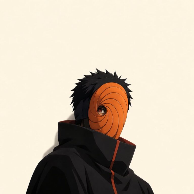 Fondo de pantalla obito minimalista