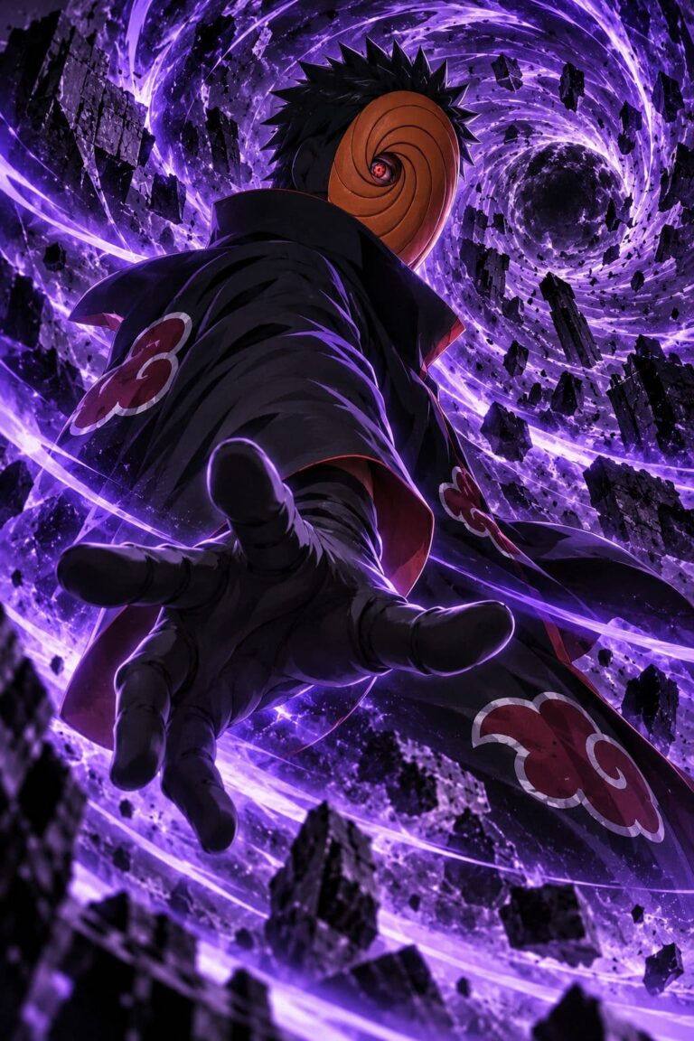 Fondo de pantalla obito vortice violeta