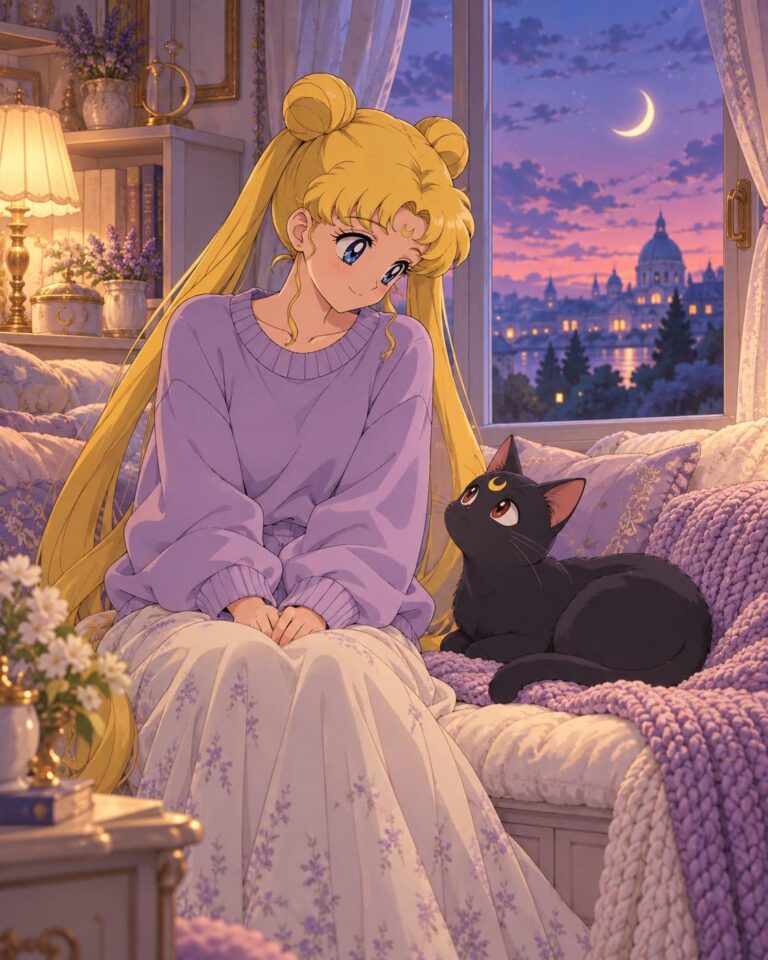 Fondo de pantalla sailor moon con luna