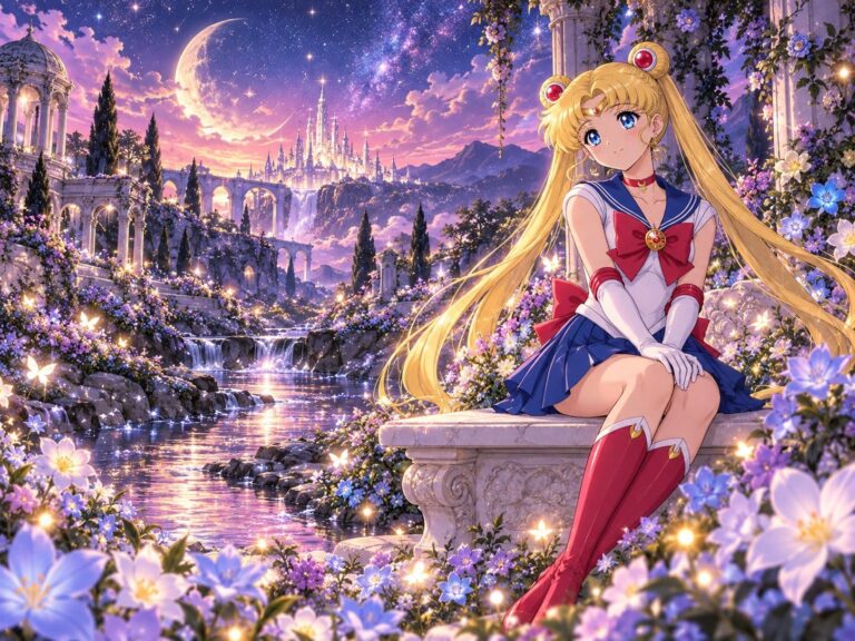 Fondo de pantalla sailor moon jardin estelar