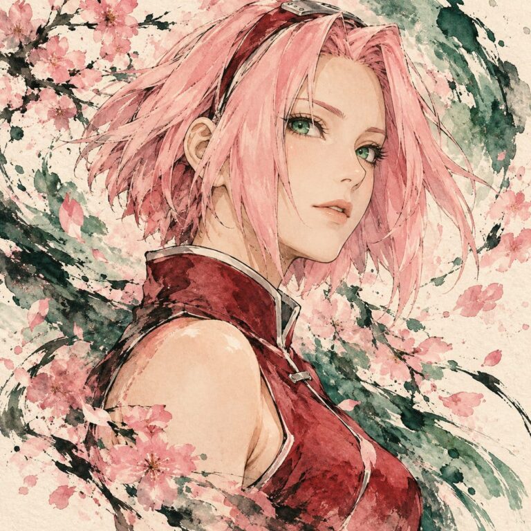 Fondo de pantalla sakura acuarela