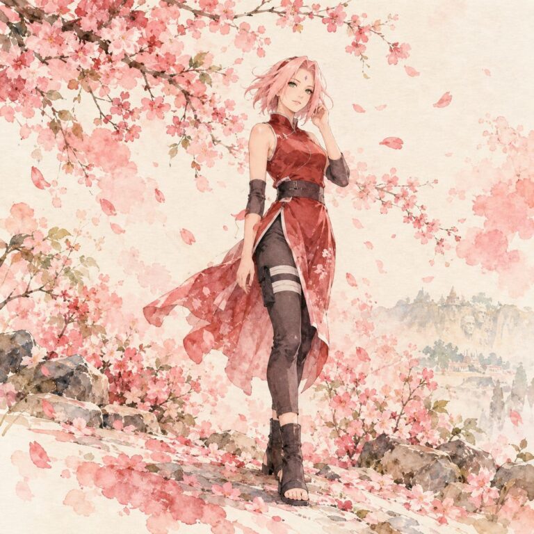 Fondo de pantalla sakura acuarela flores