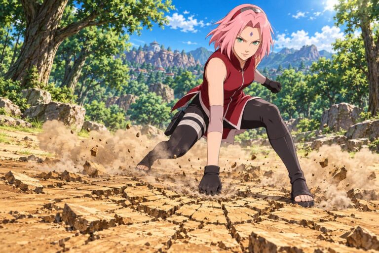 Fondo de pantalla sakura entrenamiento fuerza