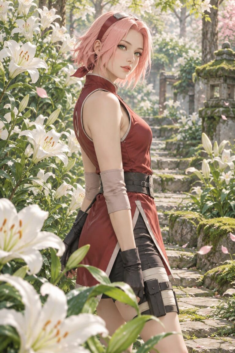 Fondo de pantalla sakura lirios