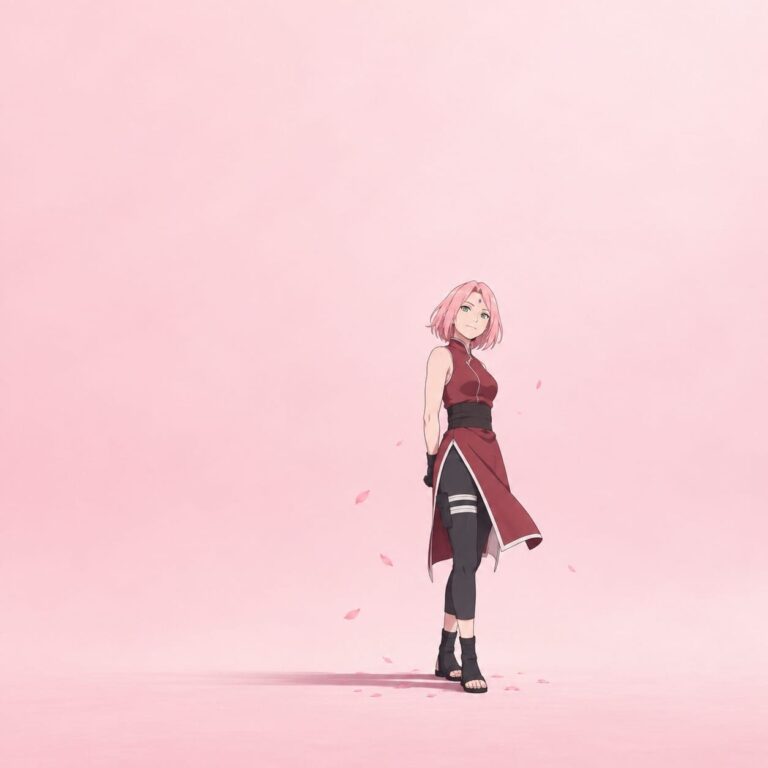 Fondo de pantalla sakura minimalista rosa