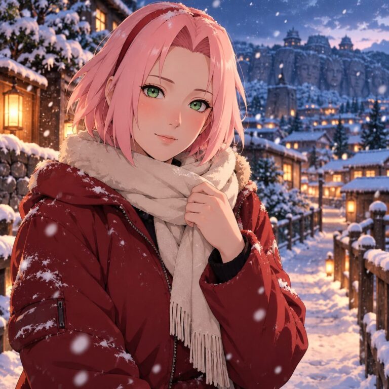 Fondo de pantalla sakura nieve