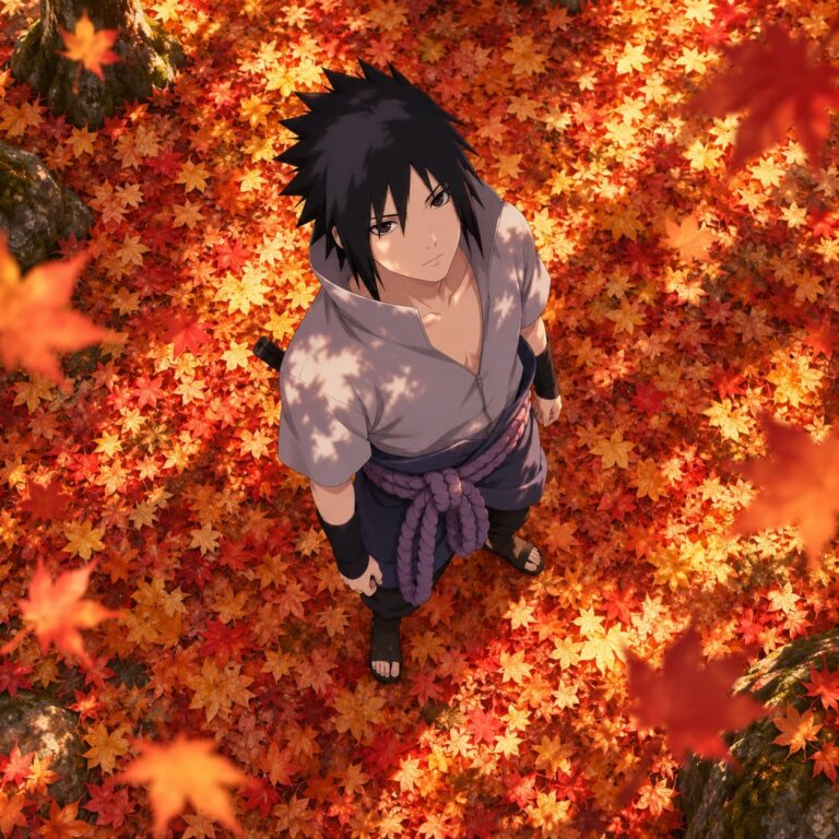 Fondo de pantalla sasuke otono