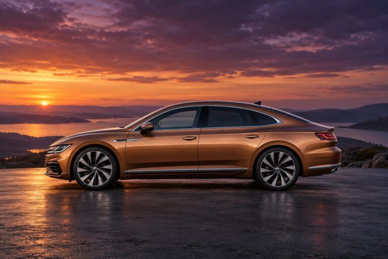 Fondo pantalla volkswagen arteon atardecer cobre