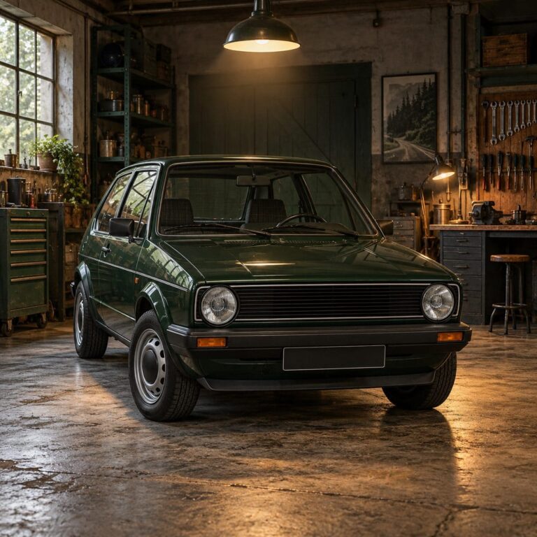 Fondo pantalla volkswagen golf clasico garaje