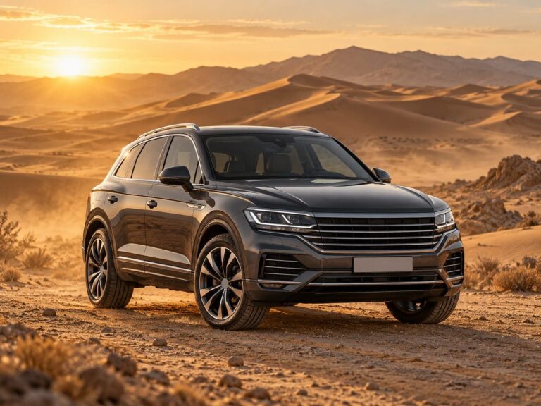 Fondo pantalla volkswagen touareg dunas doradas