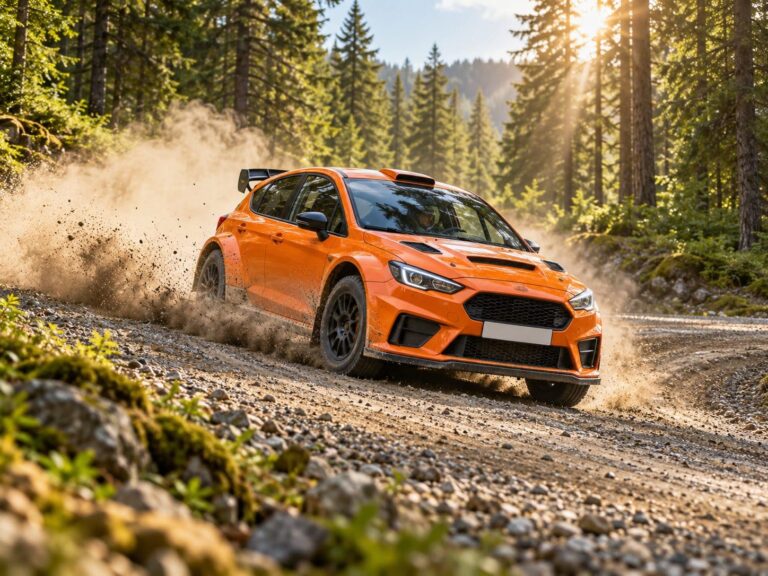 Fondos carros rally bosque