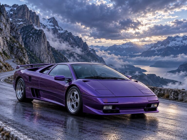 Fondos de lamborghini diablo violeta montana