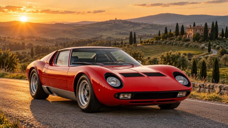 Fondos de lamborghini miura rojo toscana