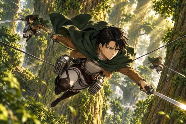 Fondos de pantalla attack on titan exploradores bosque