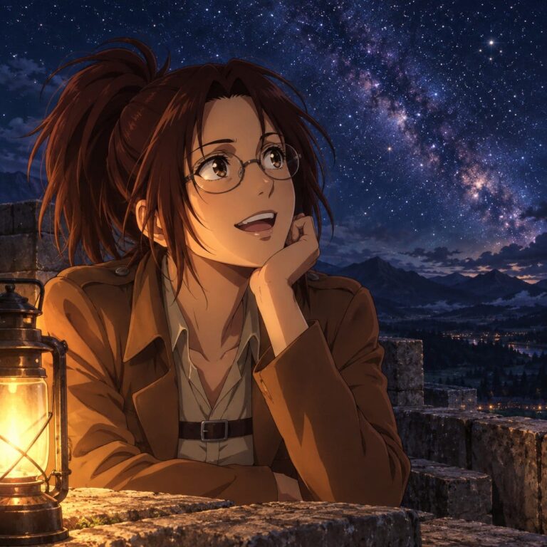 Fondos de pantalla attack on titan hange estrellas