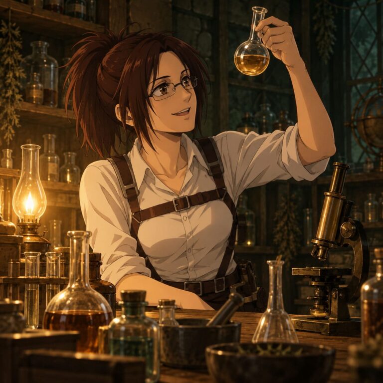 Fondos de pantalla attack on titan hange laboratorio