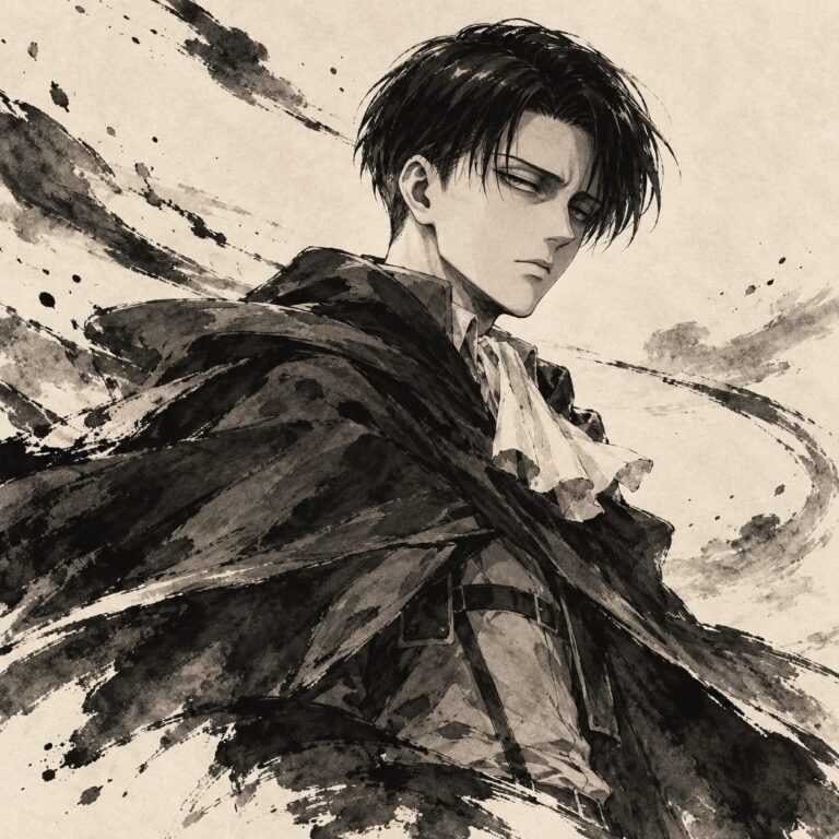 Fondos de pantalla attack on titan levi tinta