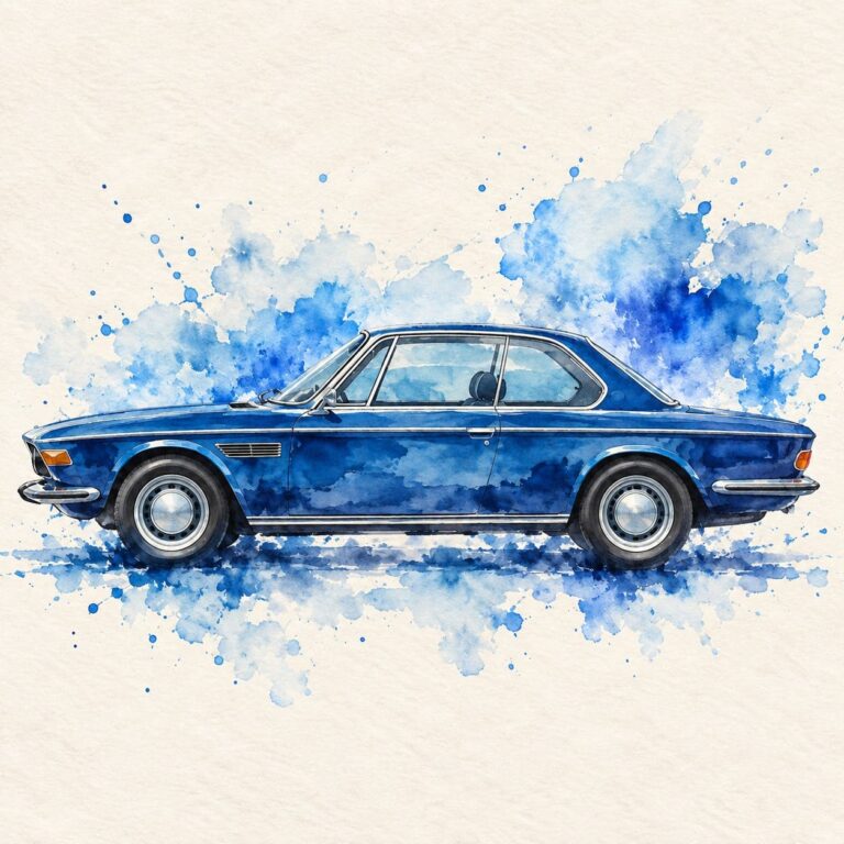 Fondos de pantalla bmw clasico acuarela azul