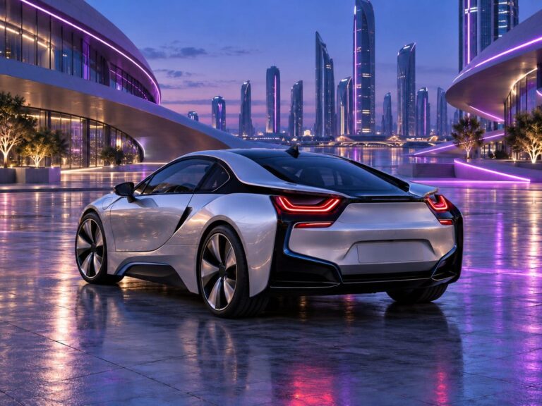 Fondos de pantalla bmw i8 ciudad futurista