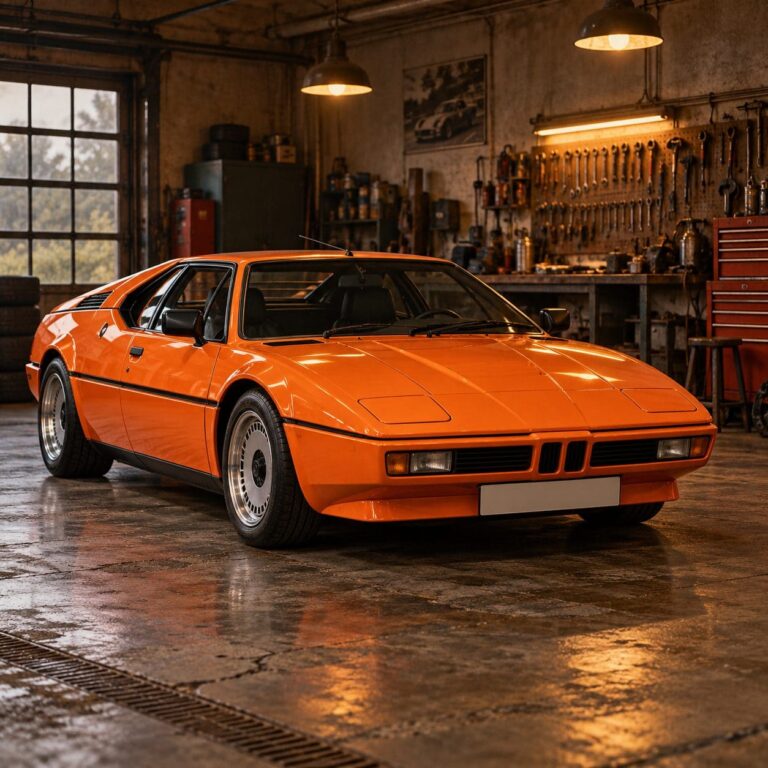 Fondos de pantalla bmw m1 naranja garaje