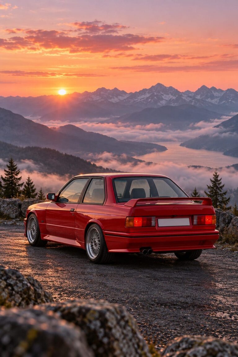 Fondos de pantalla bmw m3 e30 rojo alpes