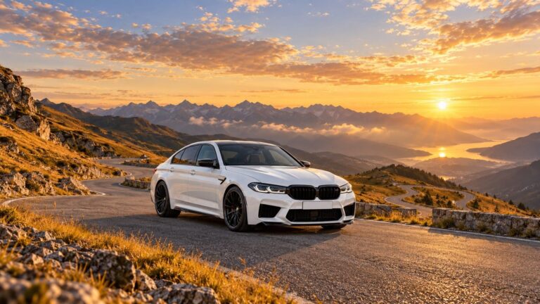 Fondos de pantalla bmw m5 blanco montana