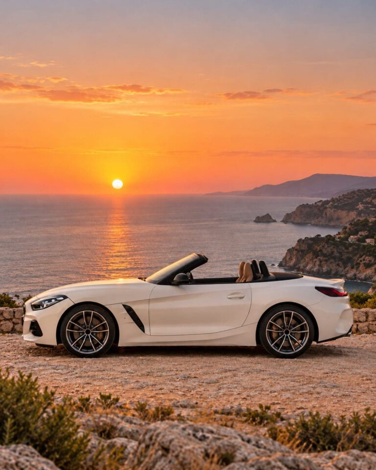 Fondos de pantalla bmw z4 atardecer mar