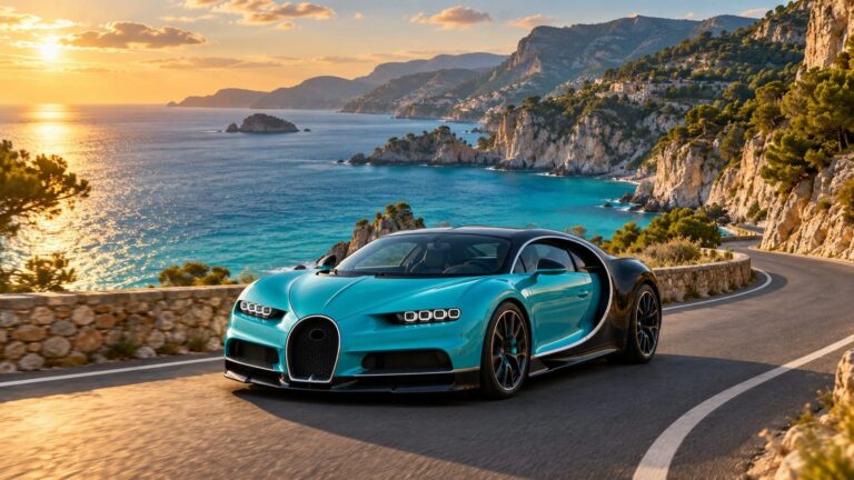 Fondos de pantalla bugatti chiron carretera costera