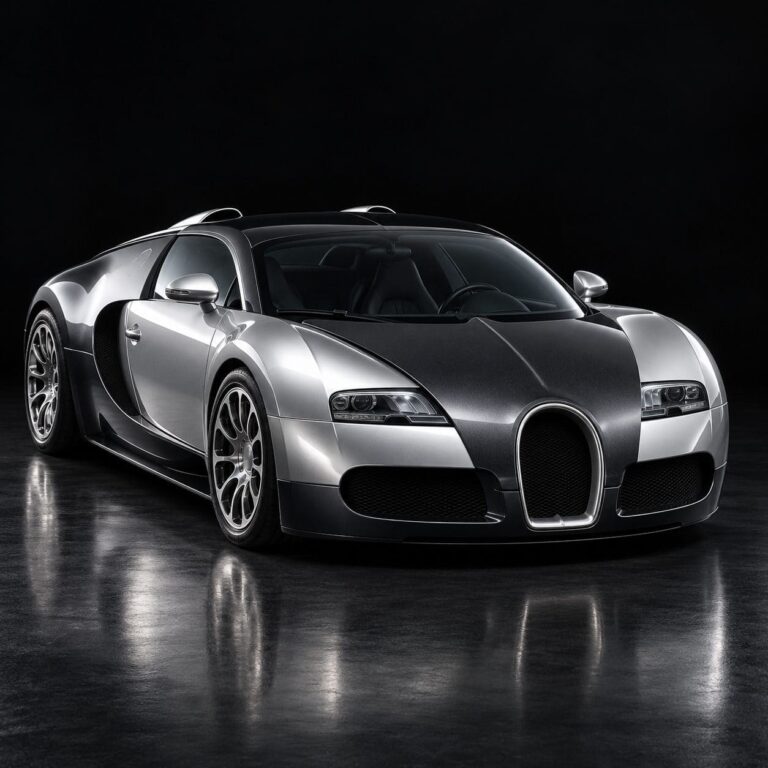 Fondos de pantalla bugatti veyron plateado estudio