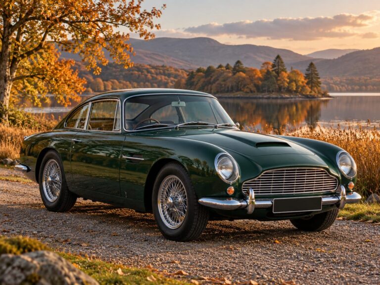 Fondos de pantalla carros deportivos clasico verde lago