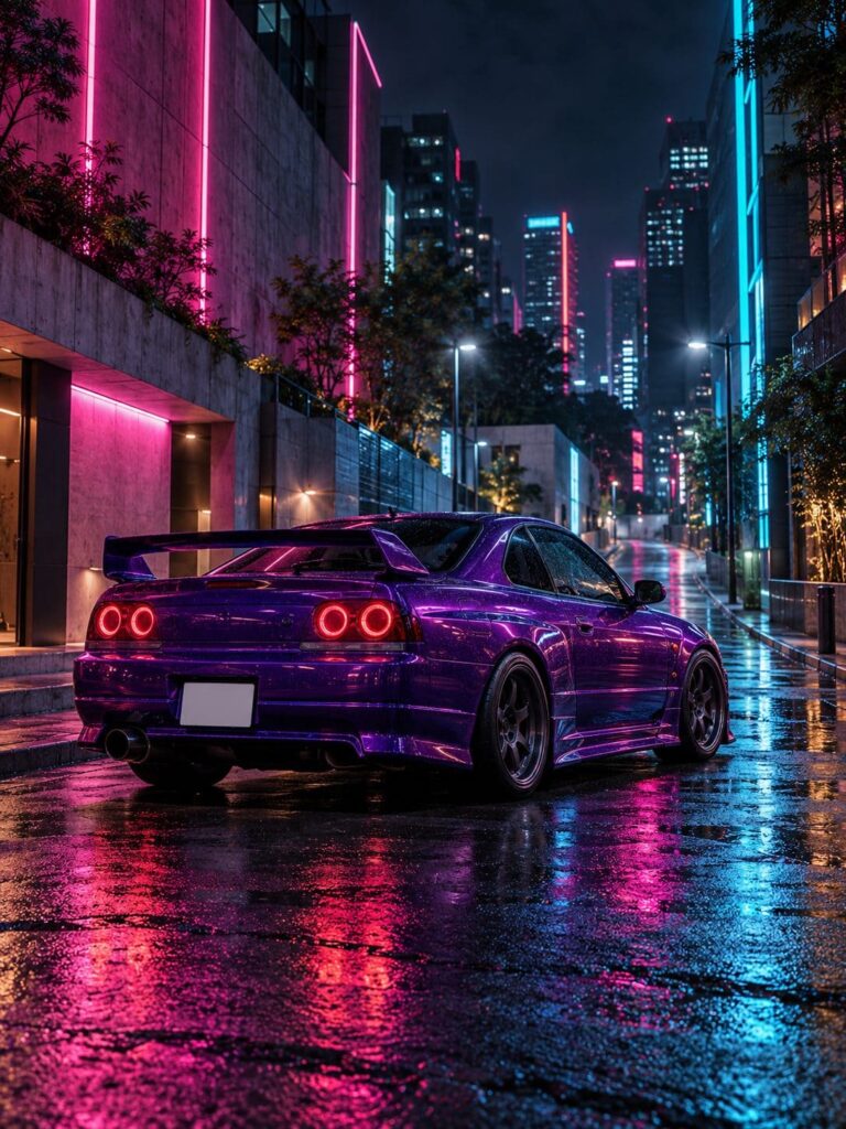 Fondos de pantalla carros deportivos violeta neon