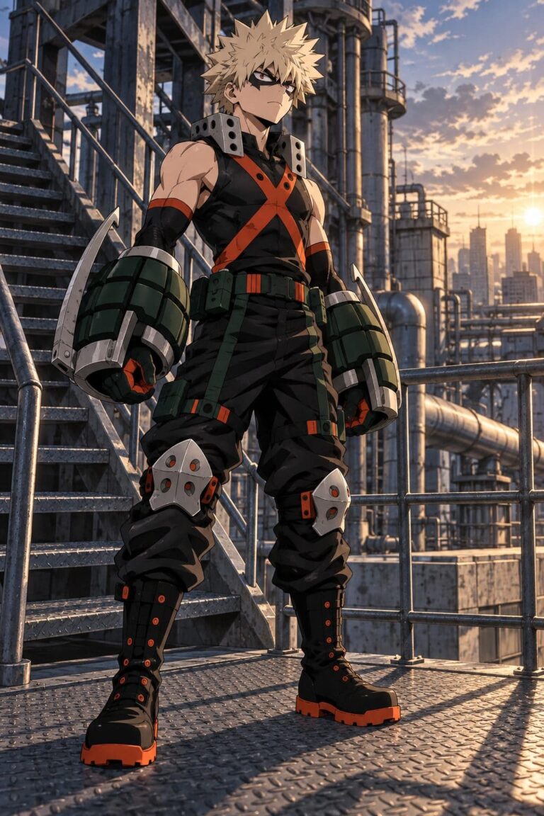 Fondos de pantalla de bakugou escalera industrial