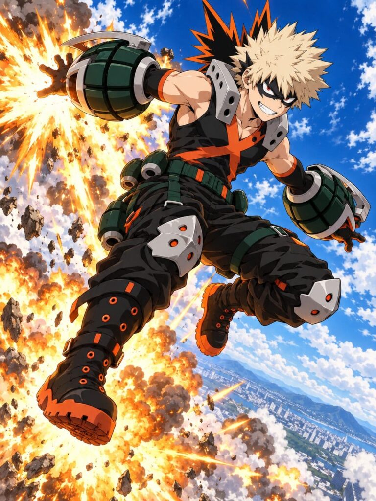 Fondos de pantalla de bakugou salto explosivo