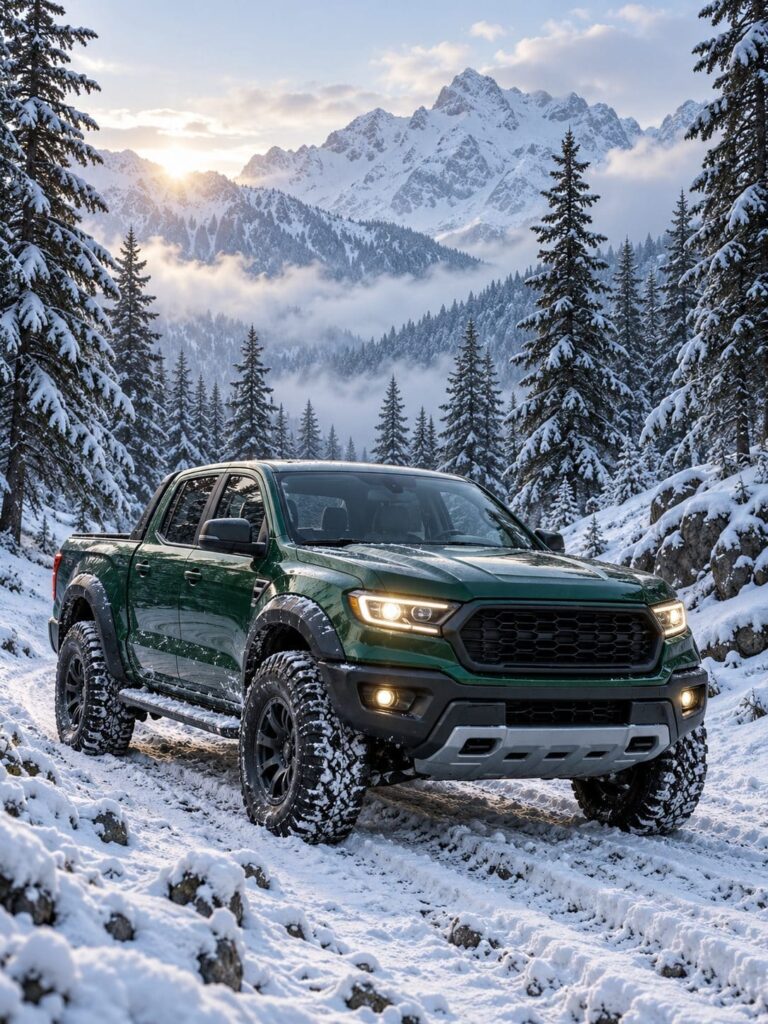 Fondos de pantalla de camionetas bosque nevado
