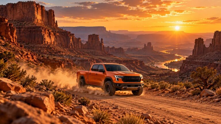 Fondos de pantalla de camionetas canon al atardecer